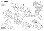 Bosch 3 601 JB3 900 Gdr 1080-Li Impact Wrench 10.8 V / Eu Spare Parts